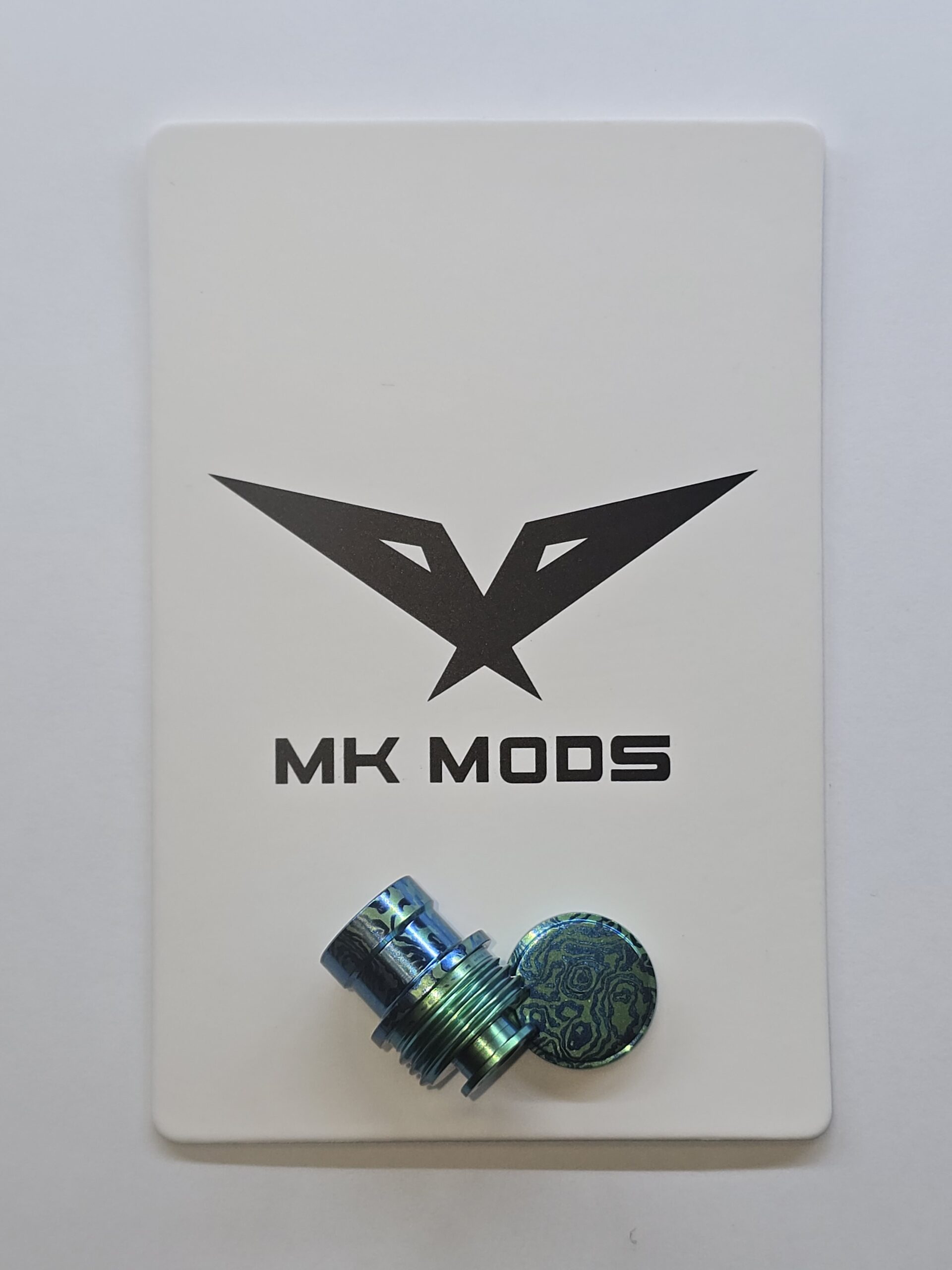 Titanium Anodized Drip Tip & Button Set for Billet Box